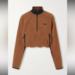 NWT SKIMS Outdoor Fleece Half Zip Pullover in Chai